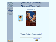 Tablet Screenshot of centrodunsscoto.it